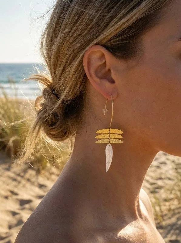 Boucles d’oreilles en acier inoxydable: DORE