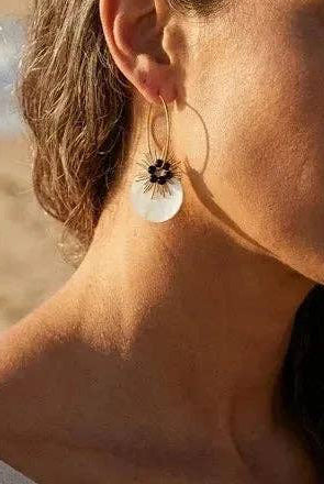 Boucles d’oreilles en acier inoxydable: NOIR