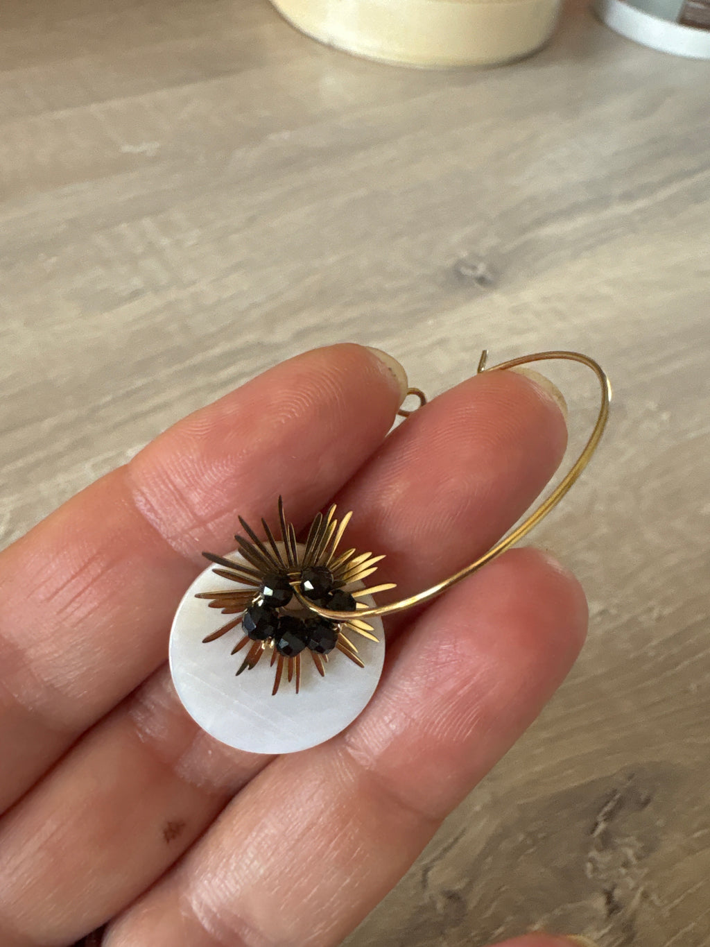 Boucles d’oreilles en acier inoxydable: NOIR