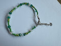 Bracelet Cristaux swarovski et rocailles tons verts