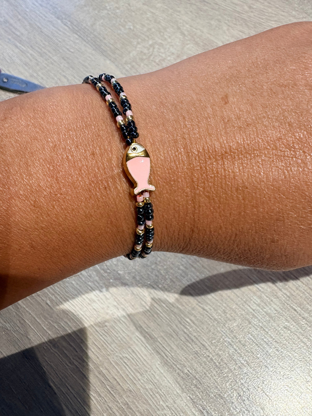 Bracelet Poisson Rose Gold- fait main